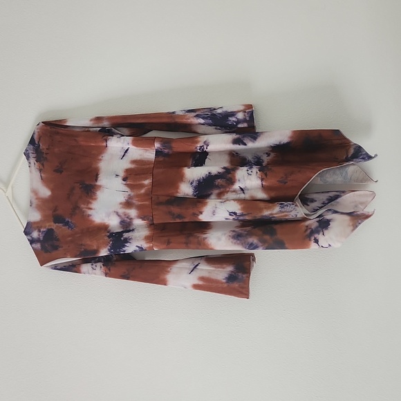 Tie-Dye Long Sleeve Light Weight Dress Women's L - Picture 4 of 4